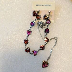 Fashion necklace, bracelet and earrings set